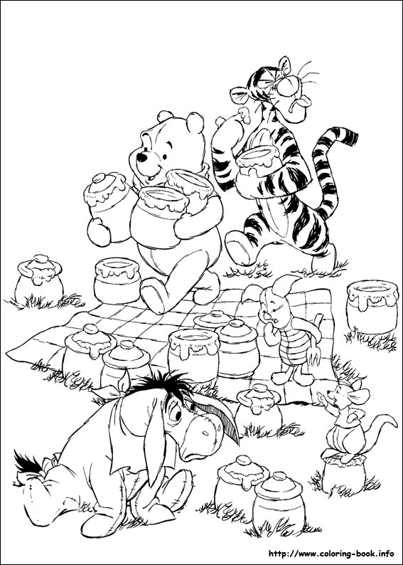 Winnie the Pooh coloring picture